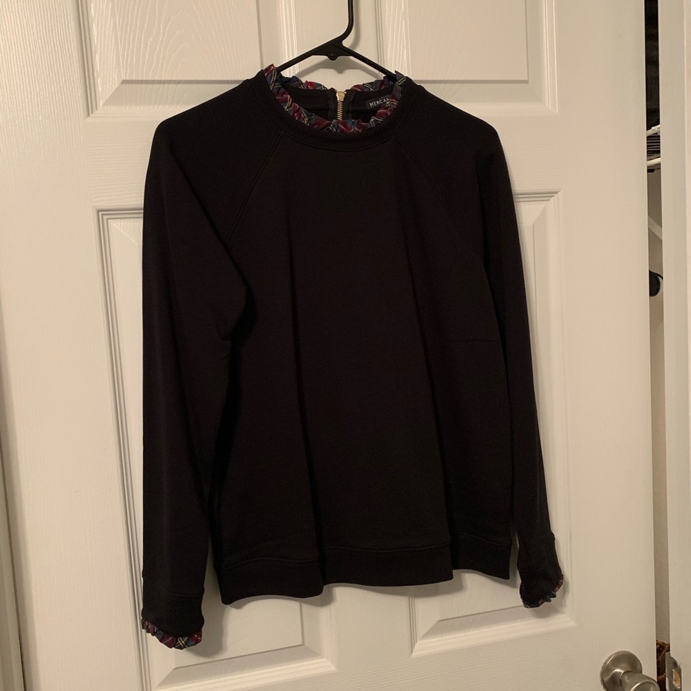 NWOT Plaid Lined J. Crew Sweater